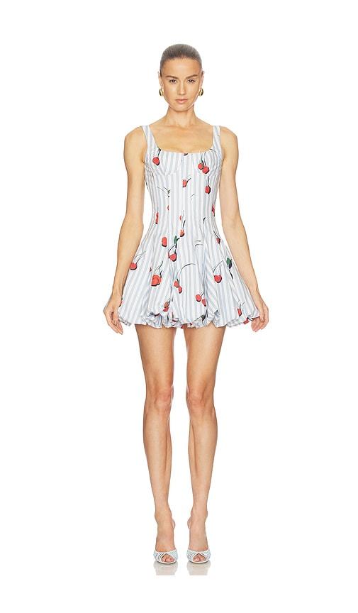monse bubble dress in baby blue.