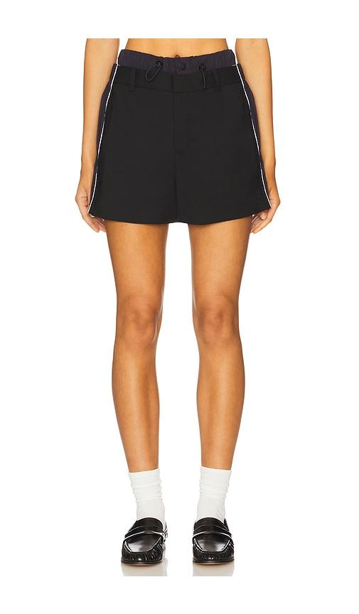 monse deconstructed suiting short in black.