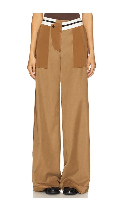 monse inside out trousers in brown.
