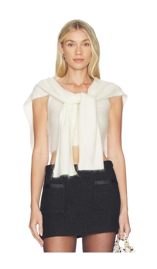 monse mohair cami top set in cream.