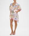 monserrate magic v-neck puff-sleeve mini dress