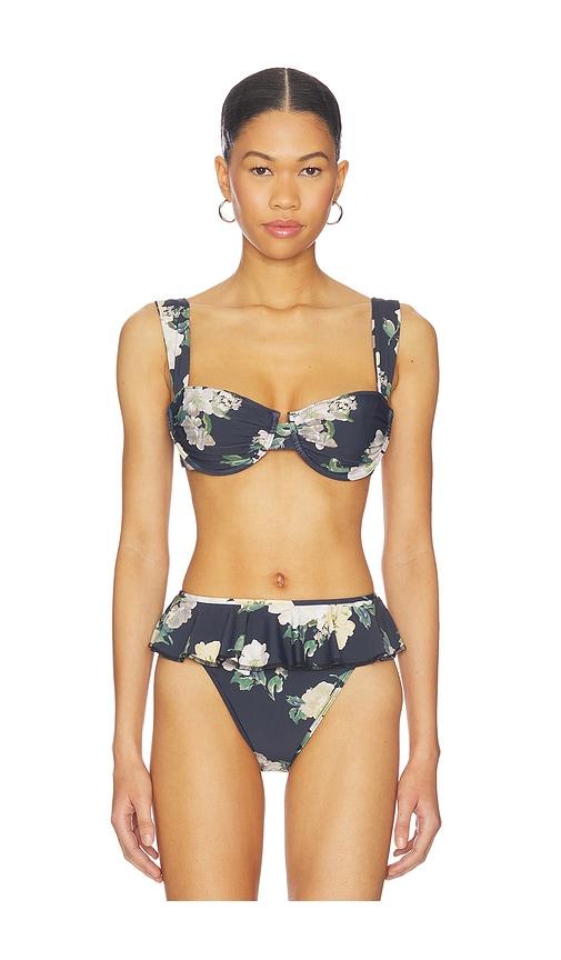 montce bella bikini top in black.