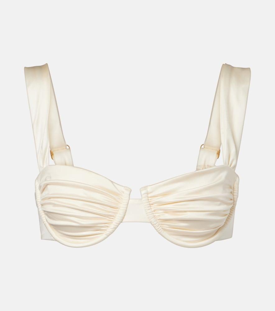 montce bella ruched bikini top