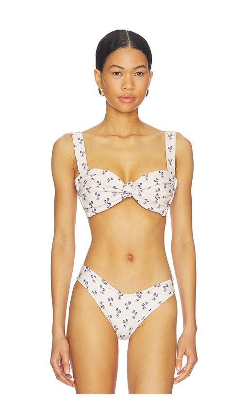 montce hayden bikini top in cream.