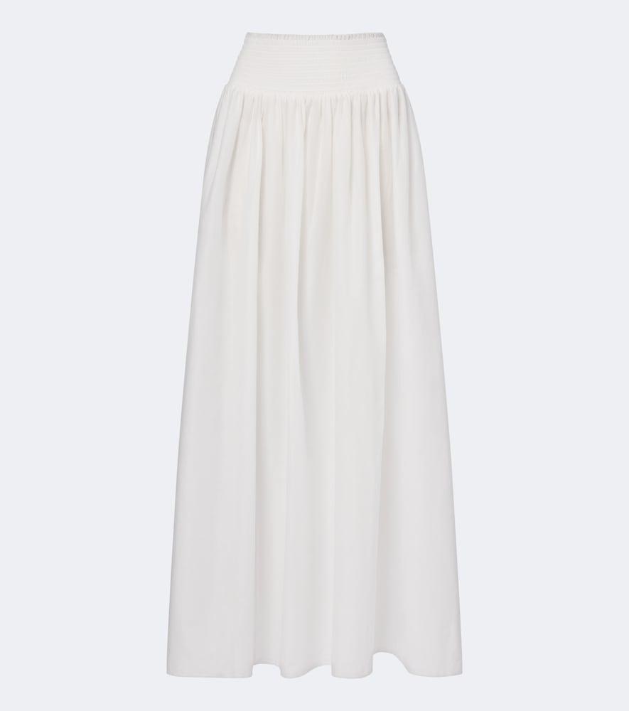 montce millie cotton poplin maxi skirt