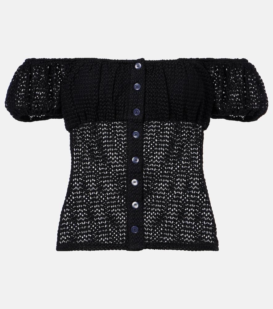 montce millie crochet top