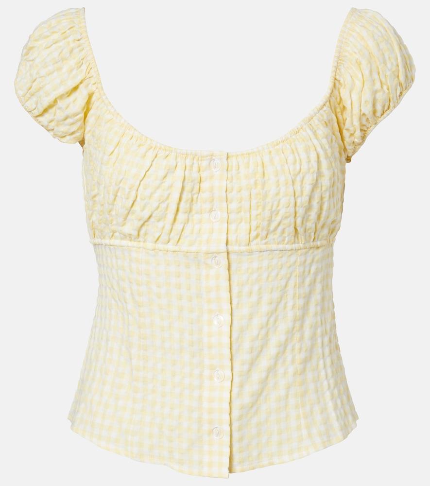 montce millie gingham top