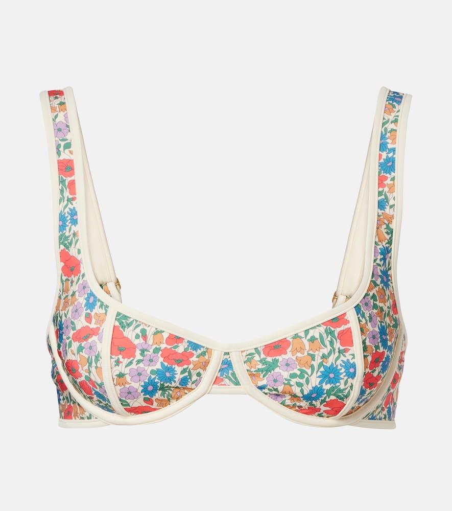 montce romy floral bikini top