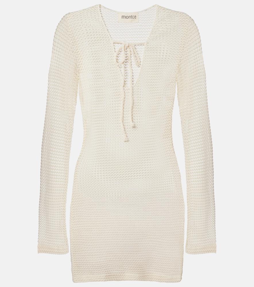 montce sophia crochet minidress