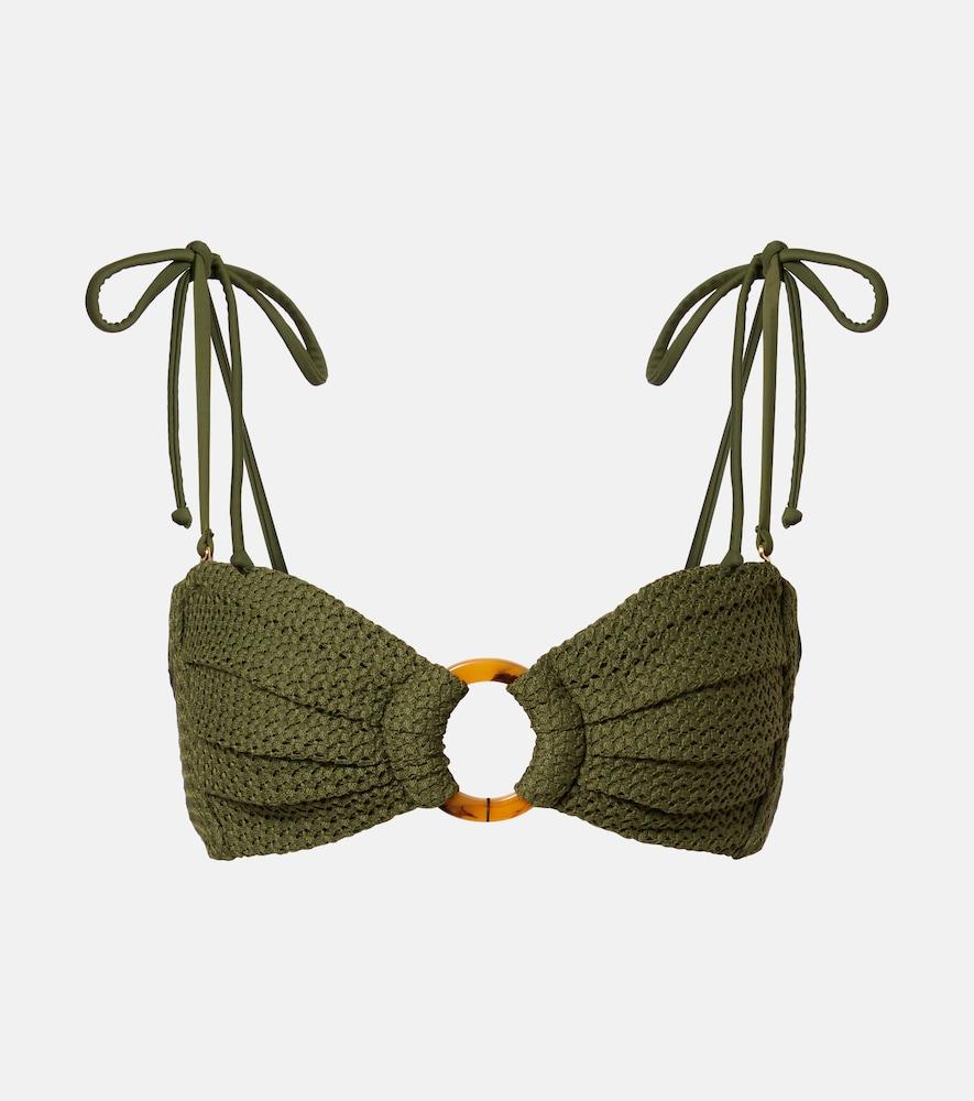 montce tori crochet bandeau bikini top