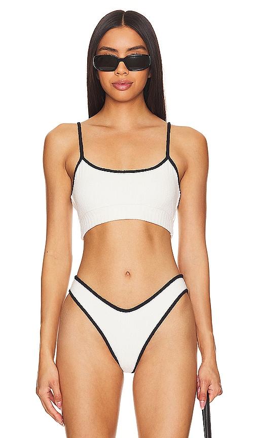 montce x olivia culpo simple sport top in cream.