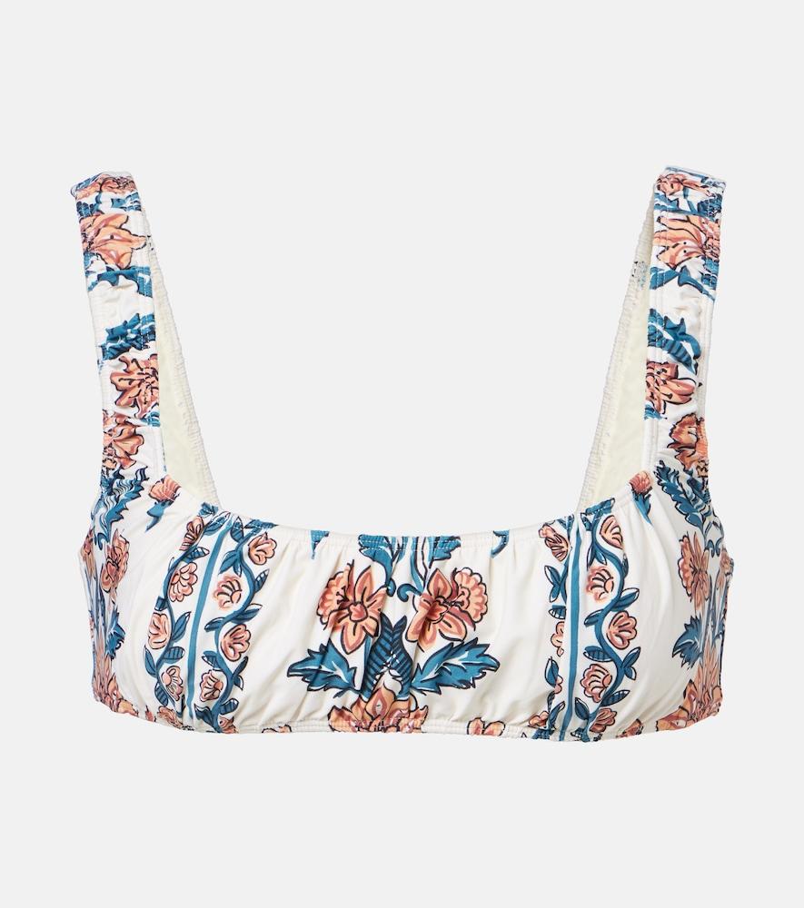 montce zoe floral bikini top