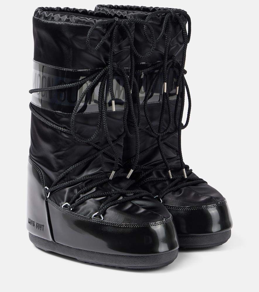 moon boot icon glance satin snow boots