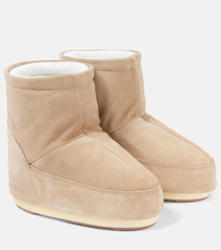 moon boot icon low suede snow boots