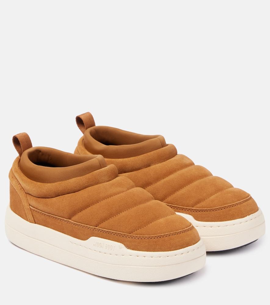 moon boot park soft suede slip