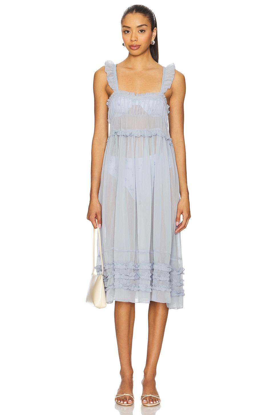 moon phase midi dress