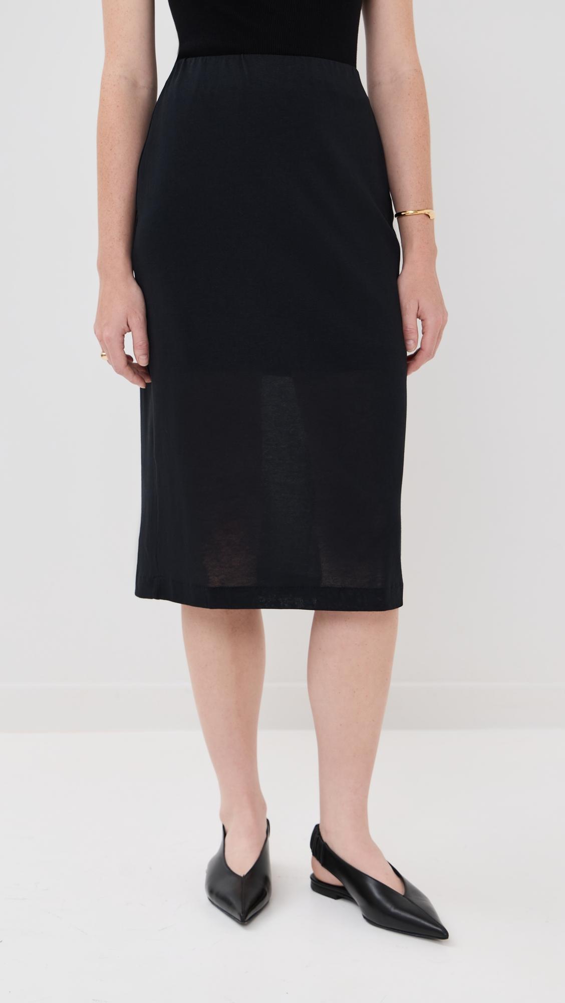 moon sheer cotton crepe skirt