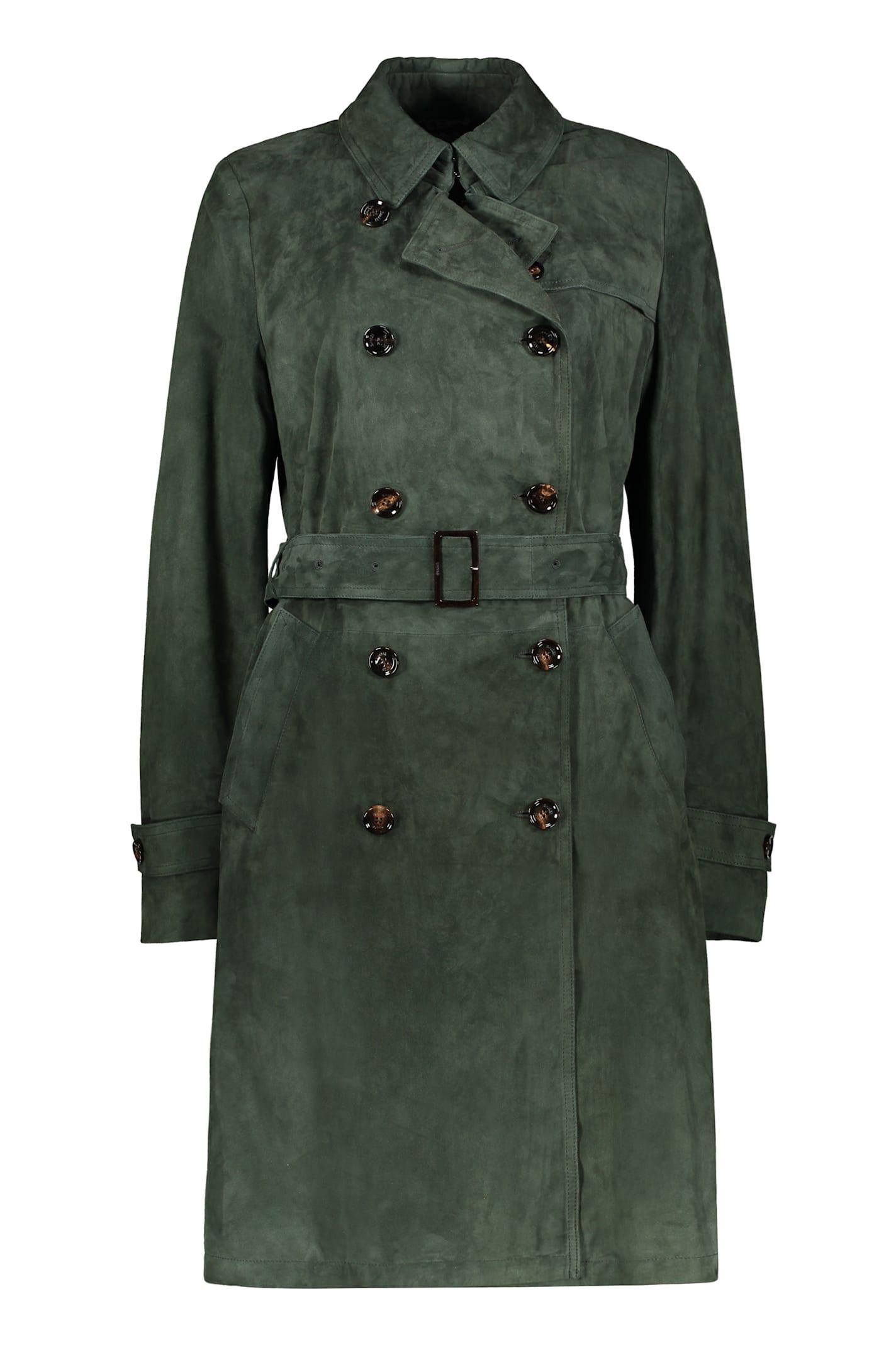 moorer avignon long leather jacket