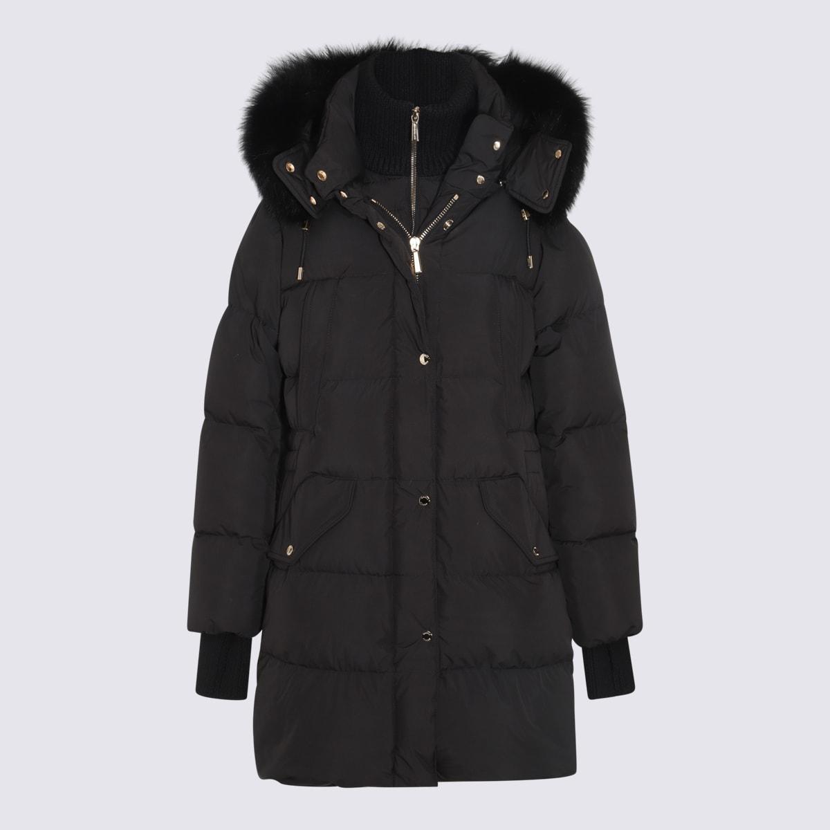moorer black down jacket