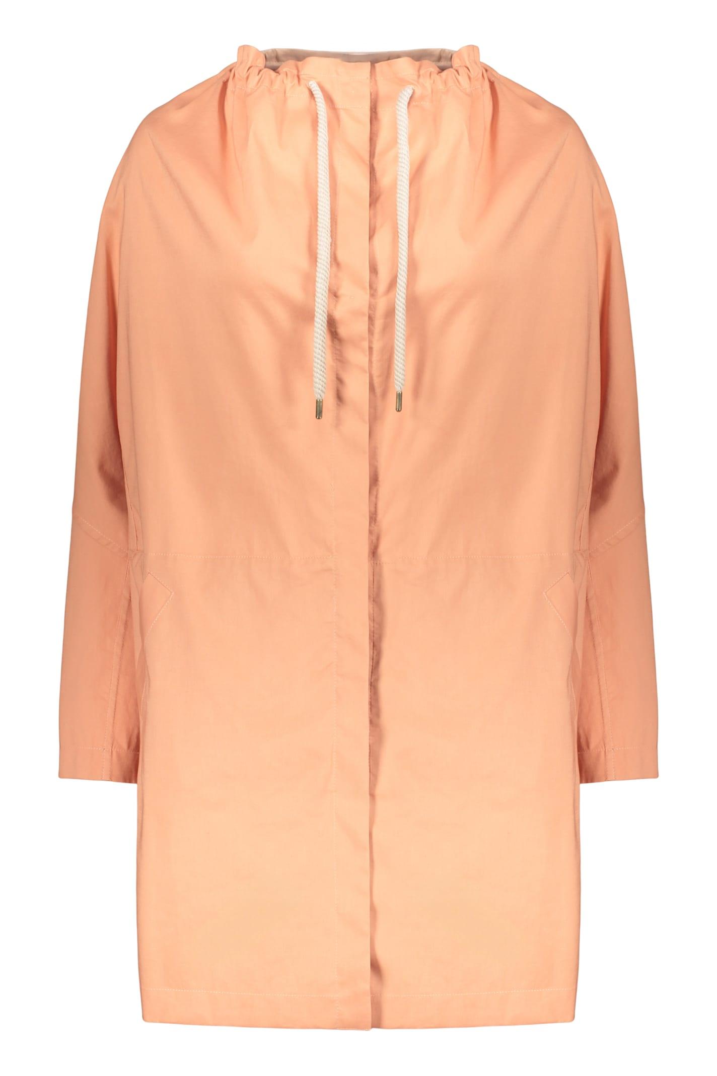 moorer button-front cotton jacket