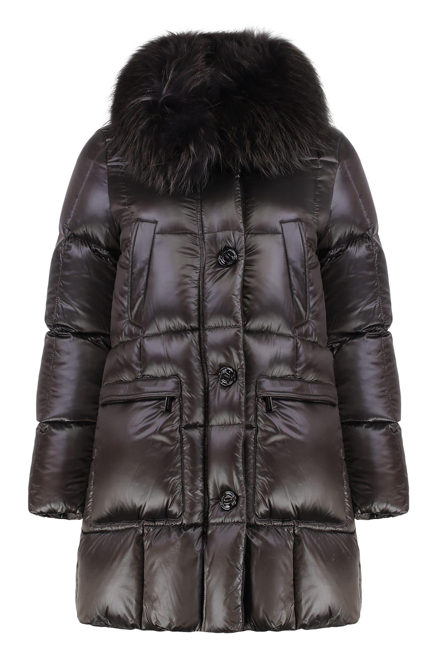 moorer fur collar down jacket