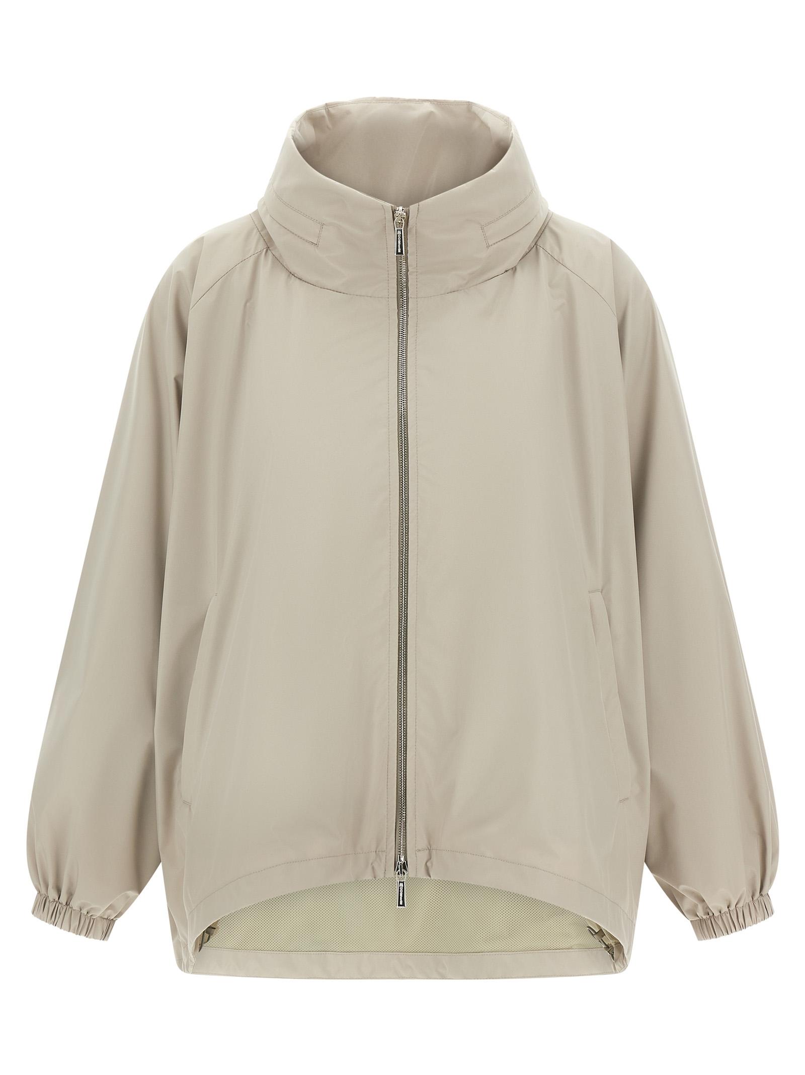 moorer lehua jacket - acqua line gray polyester down jacket, parka, casual - women