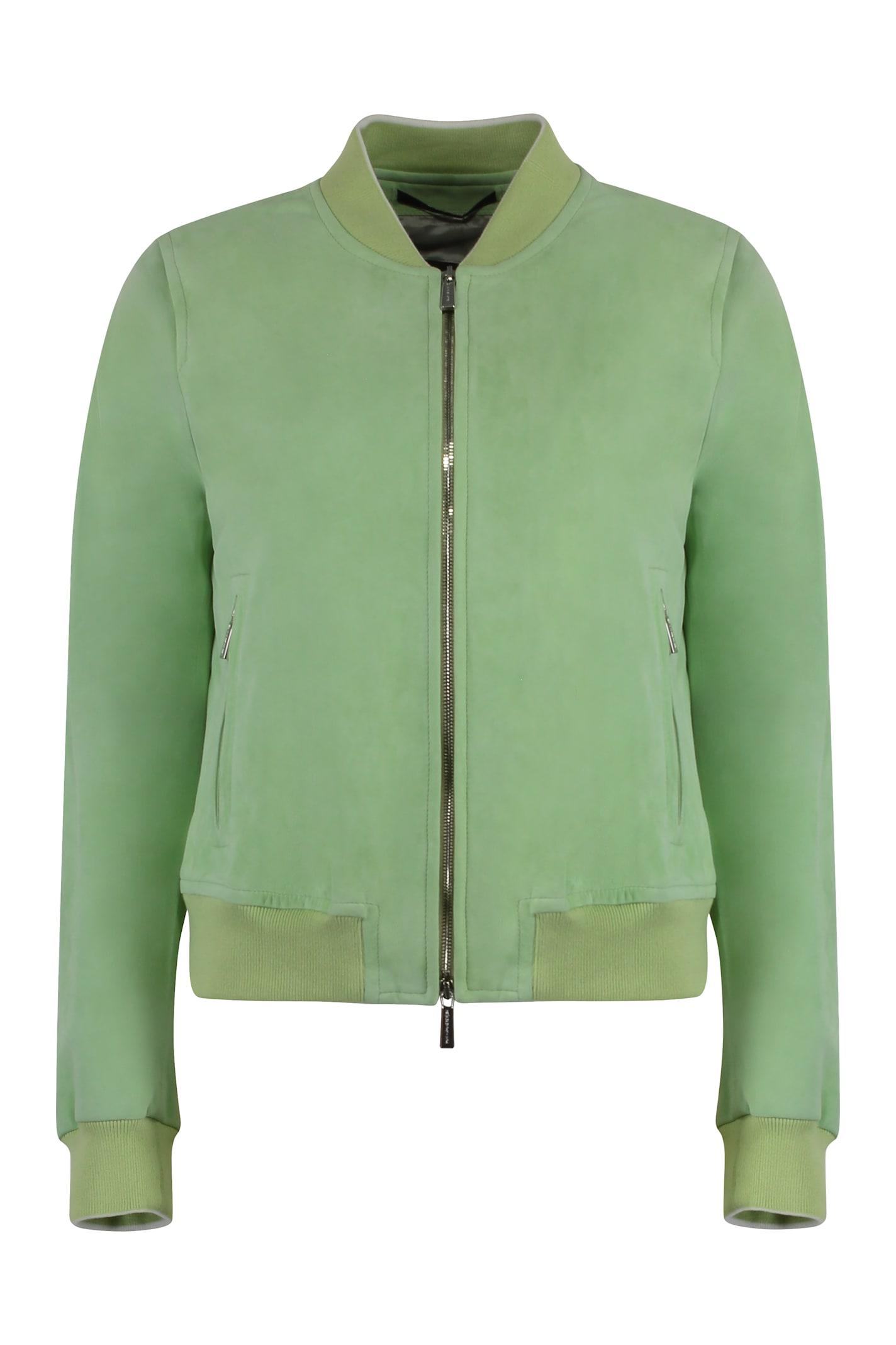 moorer lin suede jacket