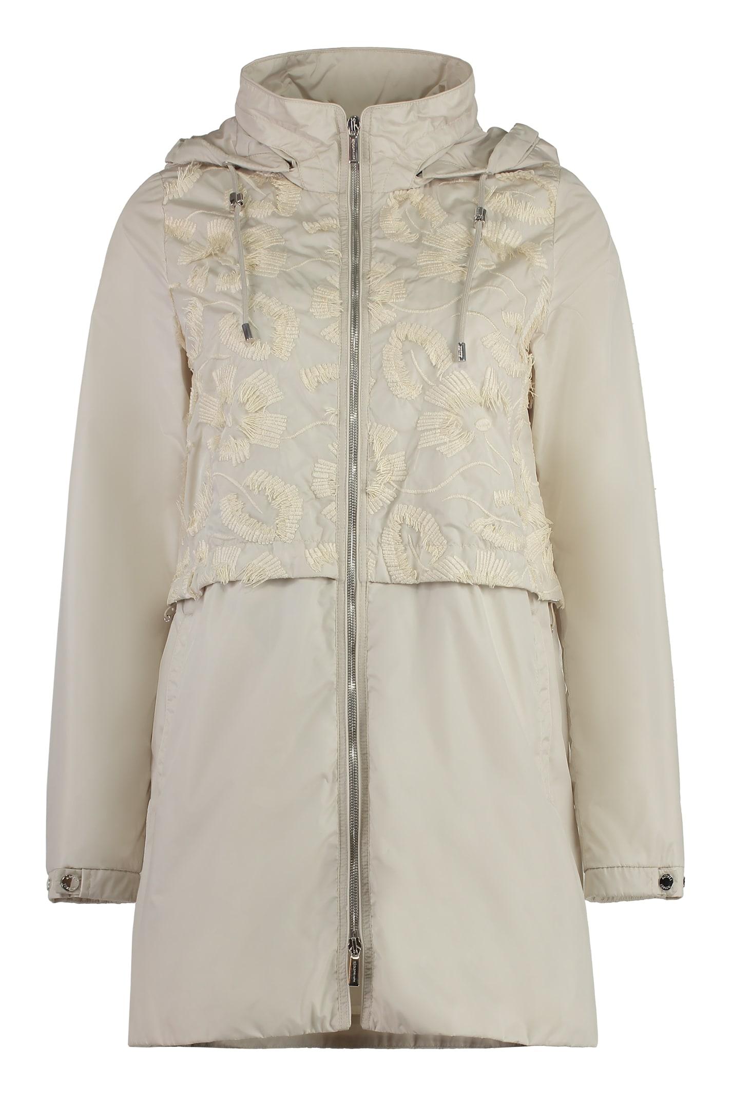 moorer murano technical fabric hooded jacket