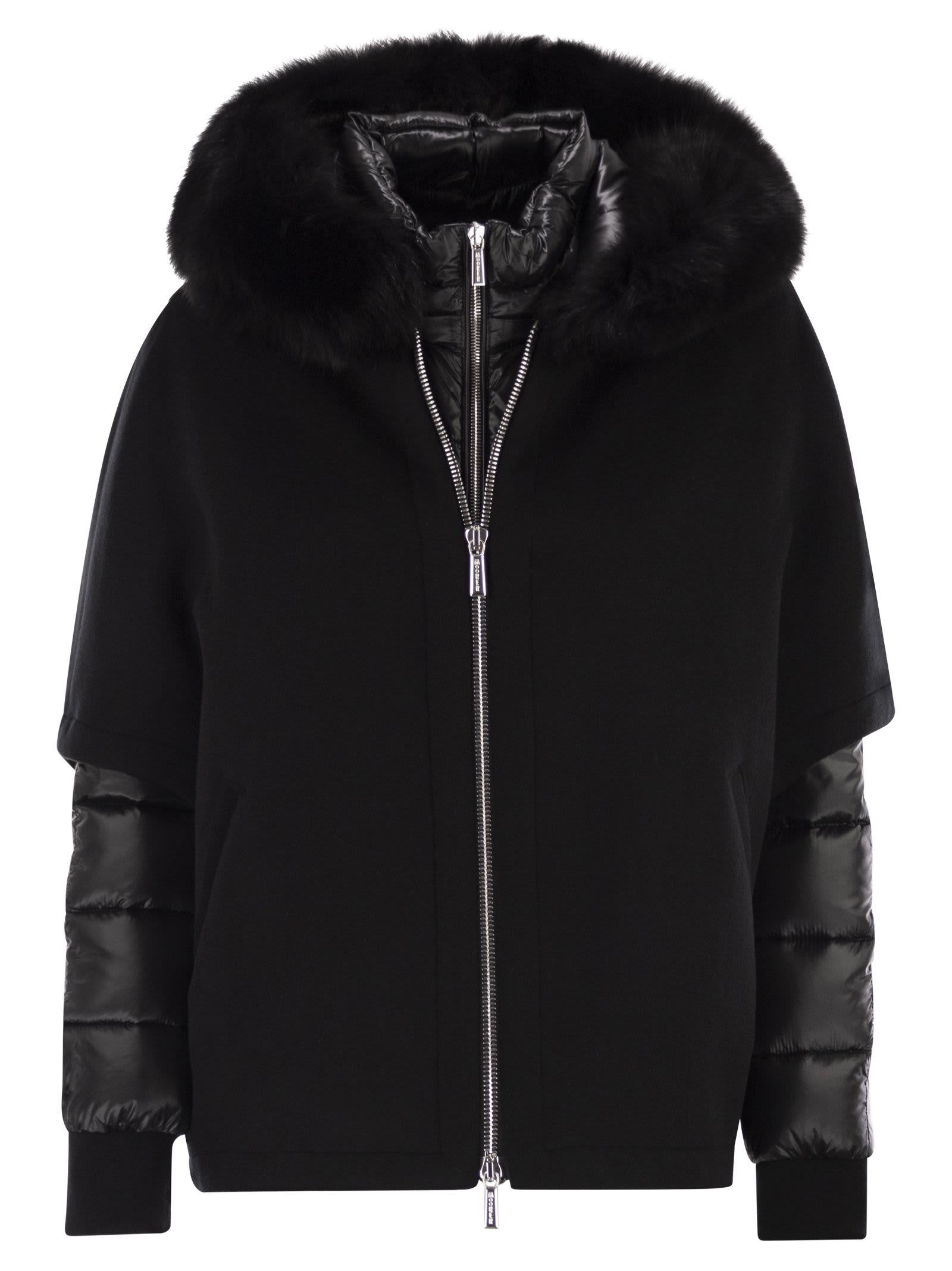 moorer pegaso - down jacket with detachable hood