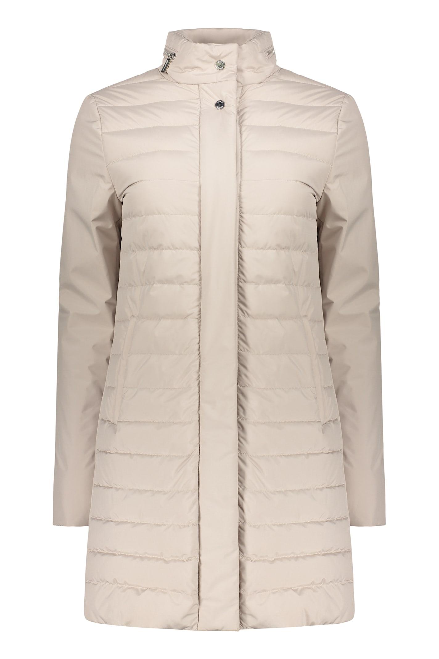 moorer snap button fastening down jacket