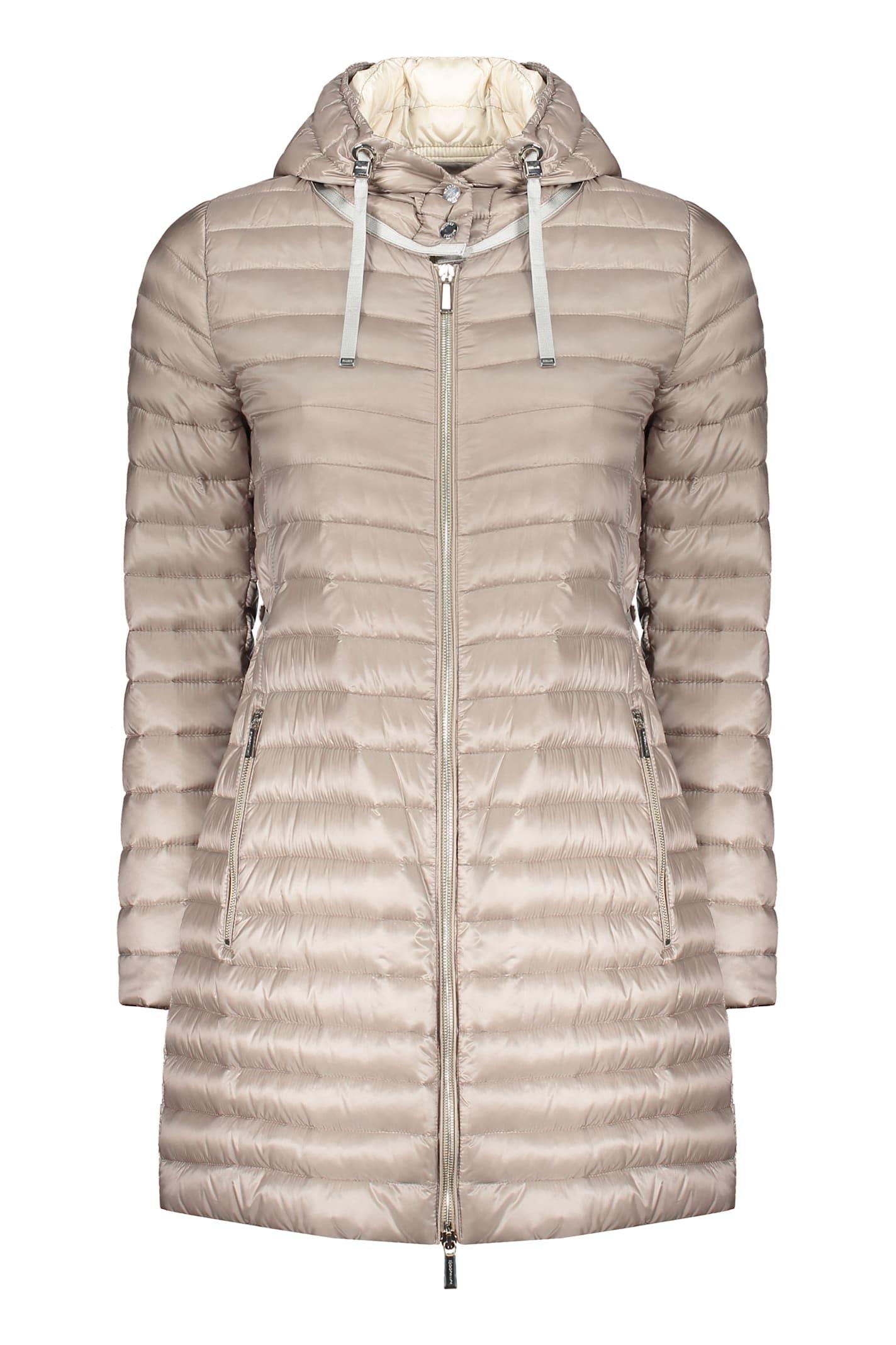 moorer snap button fastening down jacket