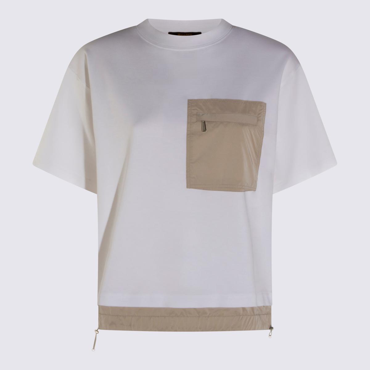 moorer t-shirts and polos bianco/pearl _co - women