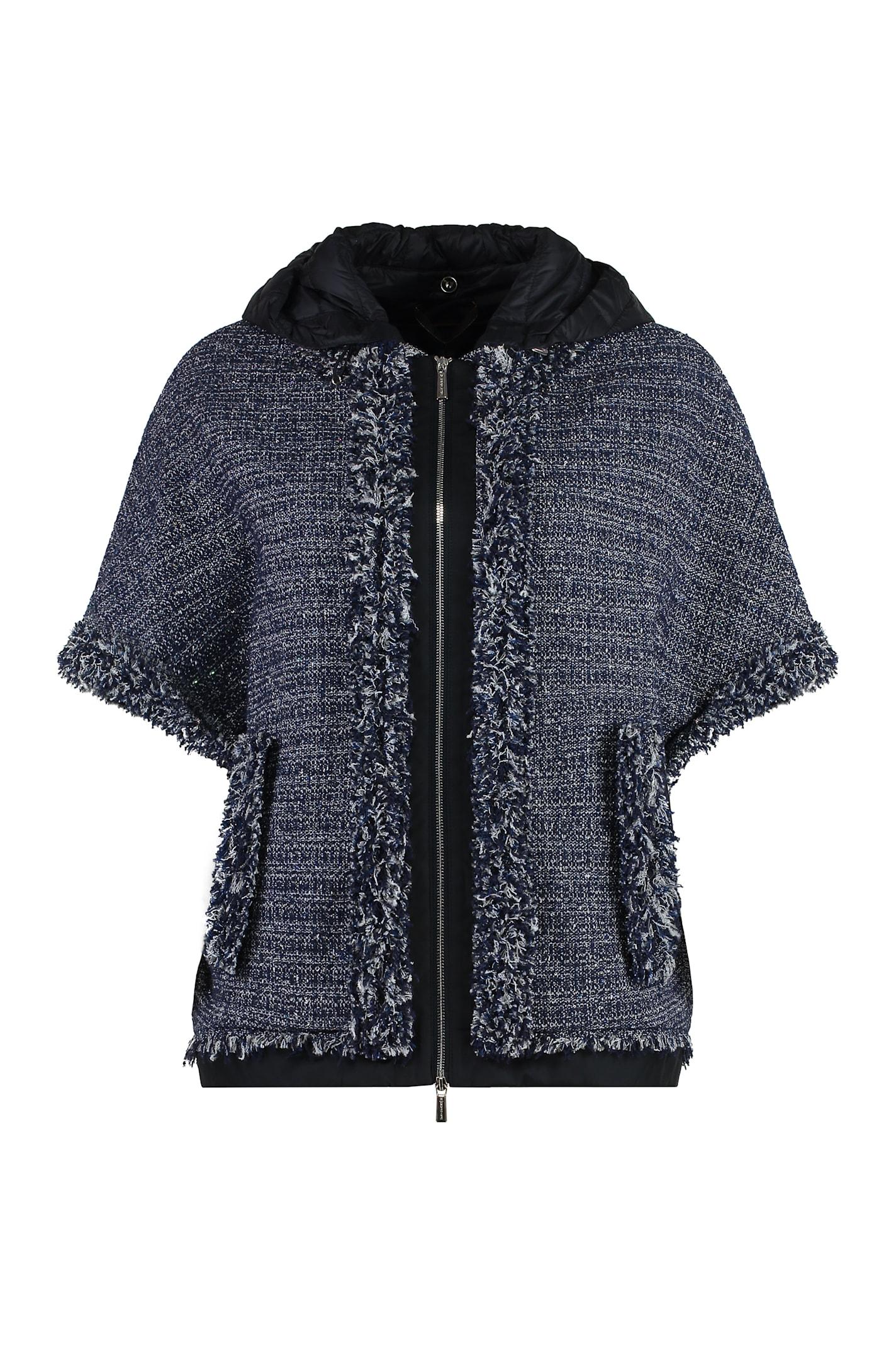moorer ursula boucle knit coat