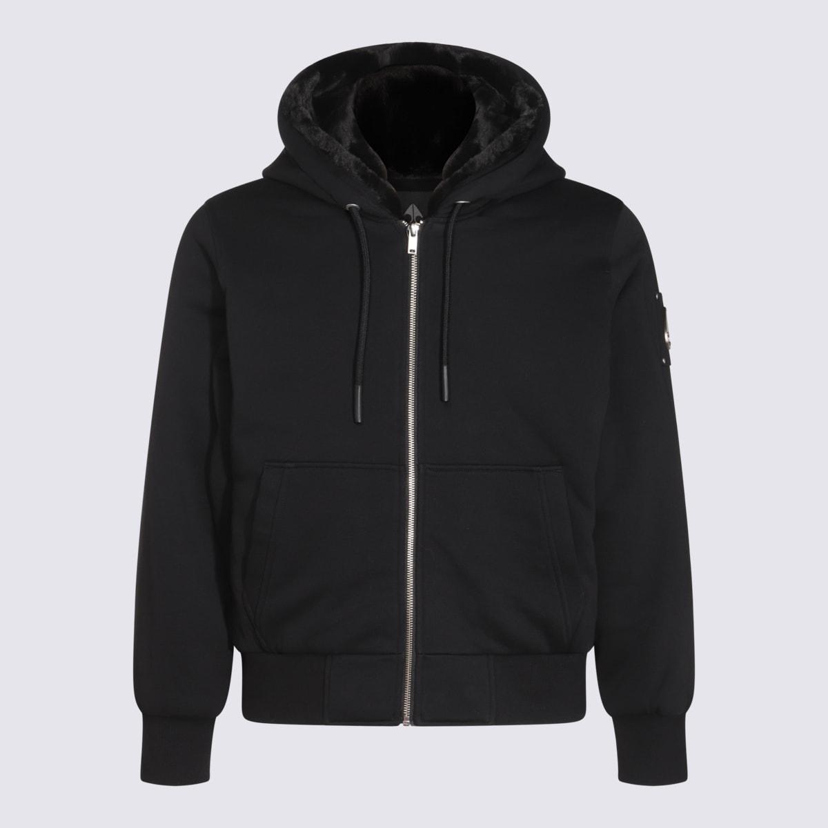 moose knuckles black casual jacket