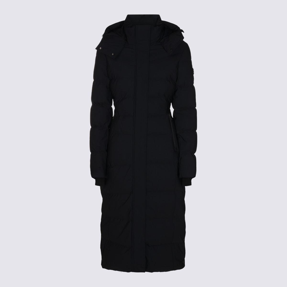 moose knuckles black down jacket