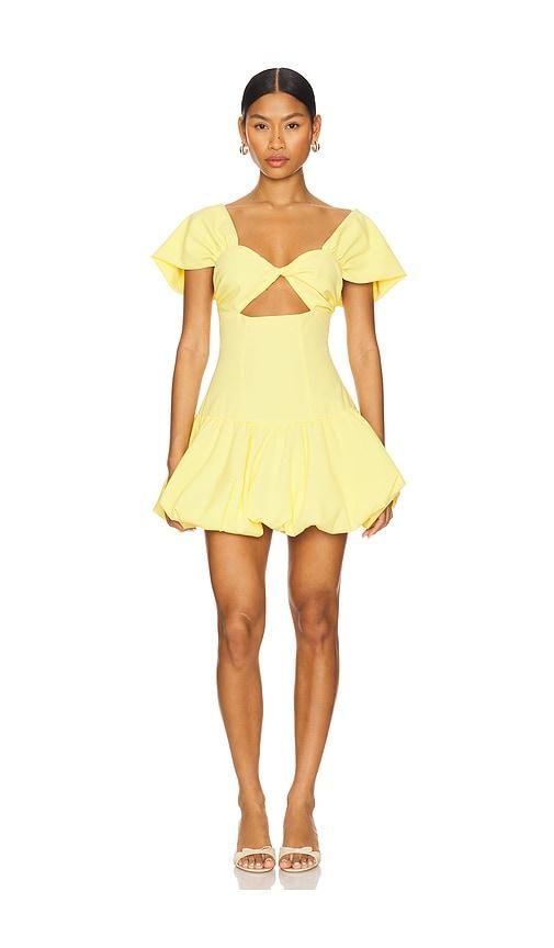 more to come adda mini dress in yellow.