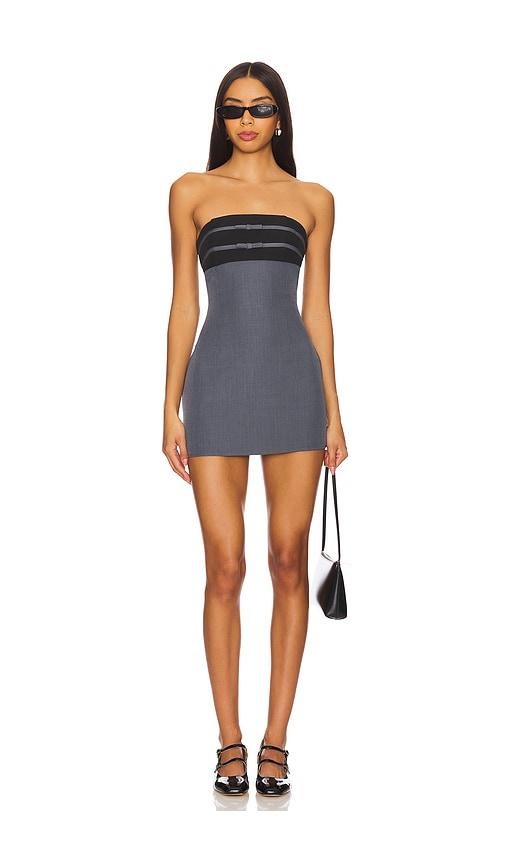 more to come alayna mini dress in grey.