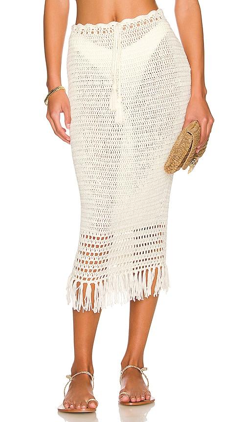 more to come angelina midi skirt in ivory.