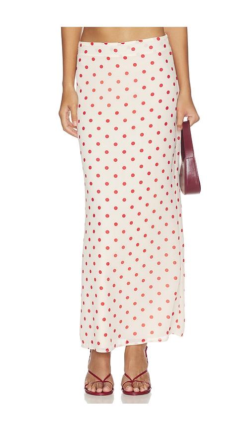 more to come annie maxi skirt in cream.