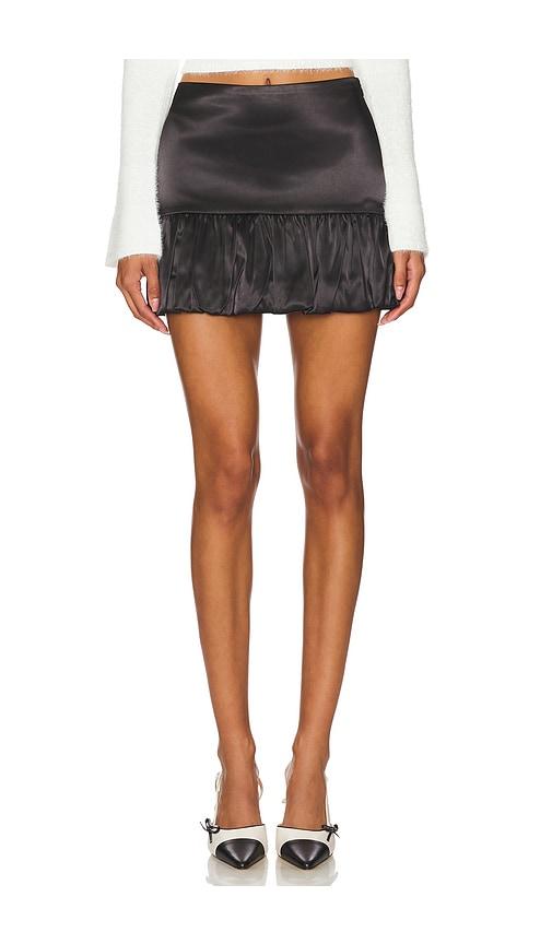 more to come ara mini skirt in black.