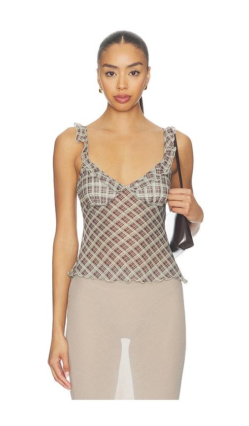 more to come ariadne top in brown.