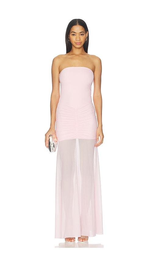 more to come britney maxi dress in pink.