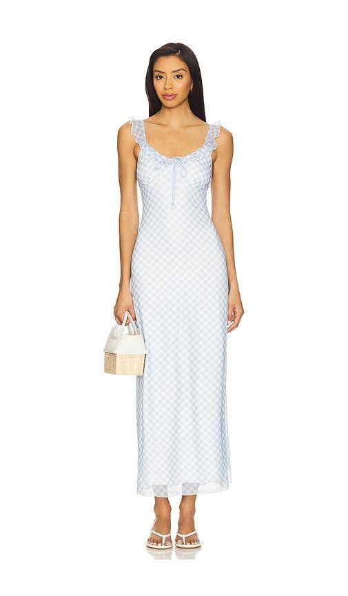 more to come brylie maxi dress in blue.