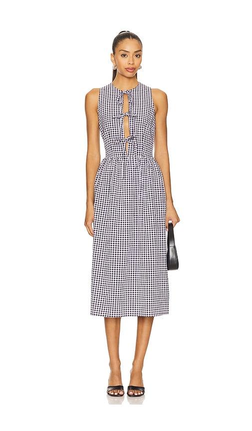 more to come candace midi dress in black.