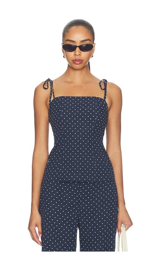 more to come chantelle top in navy.
