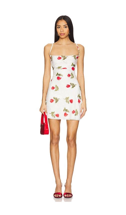 more to come charli mini dress in white.