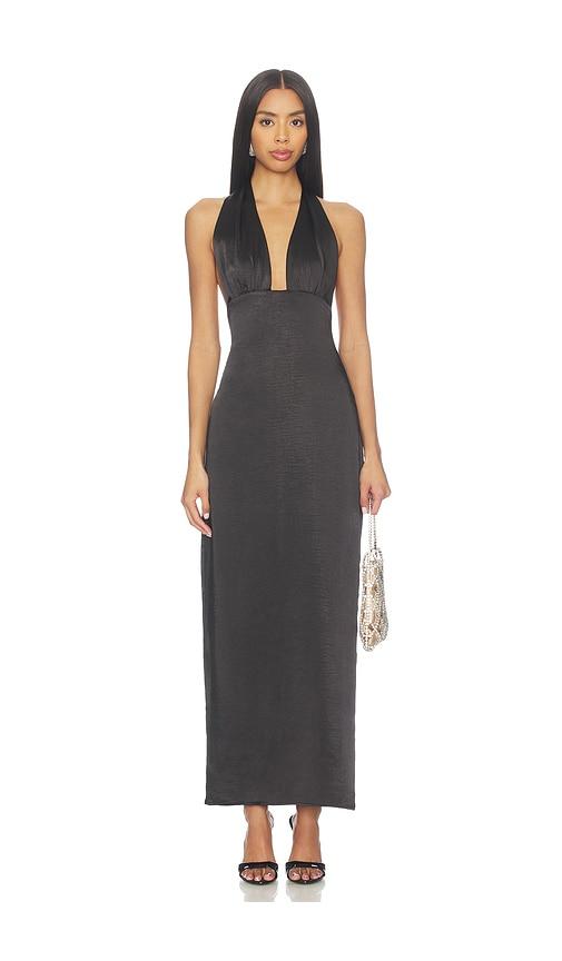 more to come christine maxi dress in black.