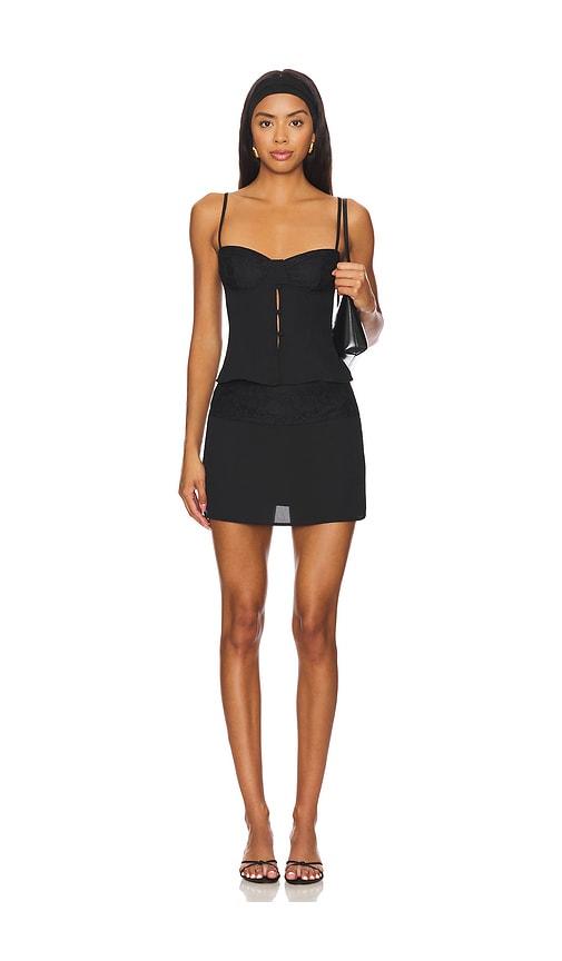 more to come daria skirt set in black.