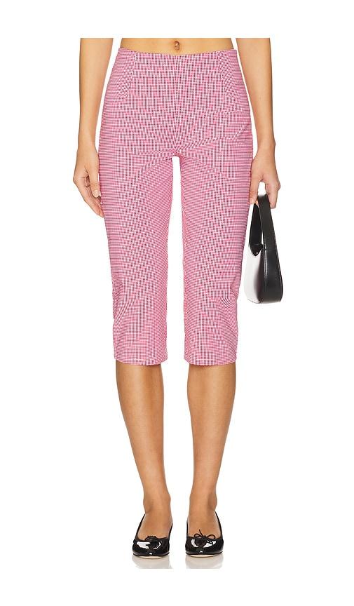 more to come drea capri pant in red.