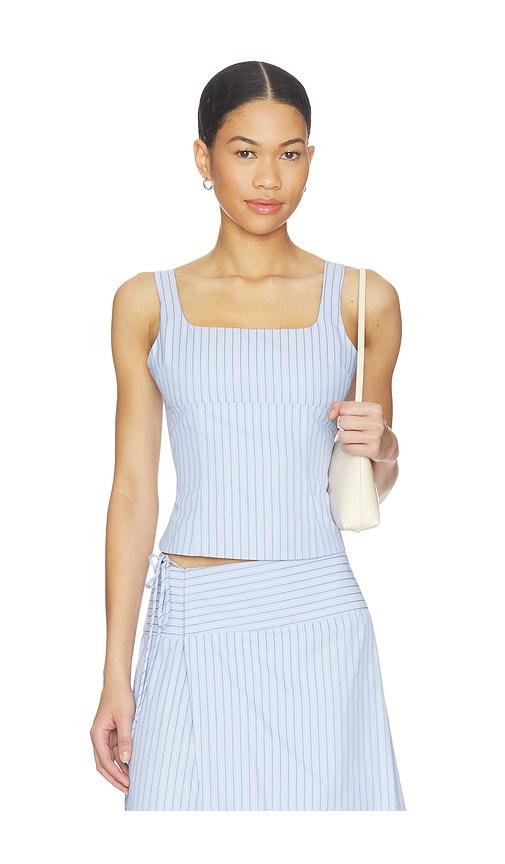 more to come dylan top in blue.